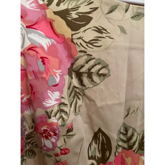 Yuke Floral Fairy Sleeveless Pink & Beige sheath dress Sz 10 barbiecore wedding - Picture 9 of 9